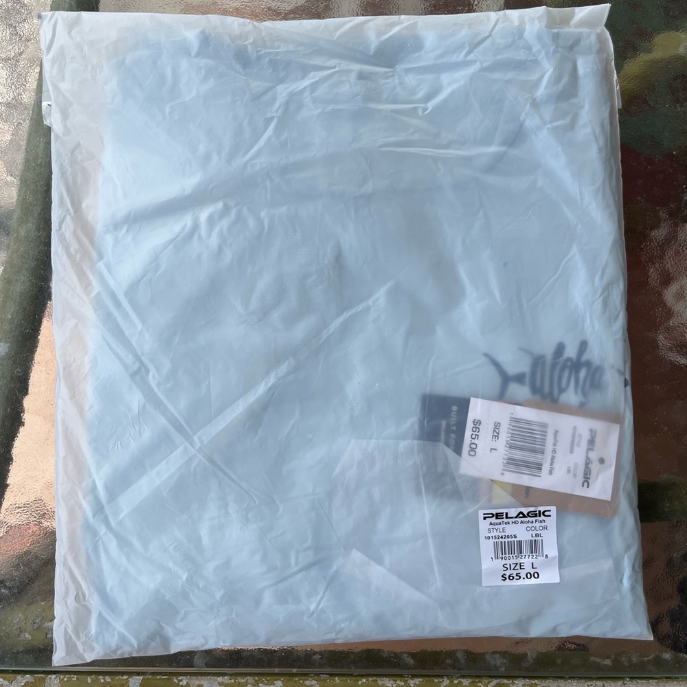 Pelagic Aloha Light Blue Hooded Fishing Shirt